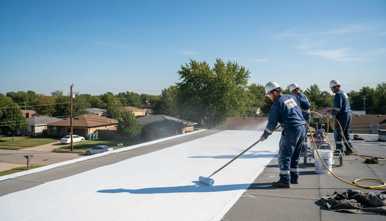 Commercial roof coating in Fredonia, WI near me